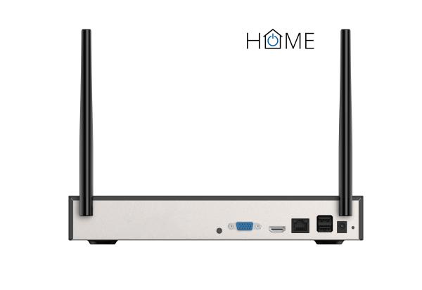 iGET HOME NVR N4C4 - CCTV bezdrôtový Wi-Fi set 2K+ rozlíšenie, 4CH NVR + 4x kamera so zvukom a IR 