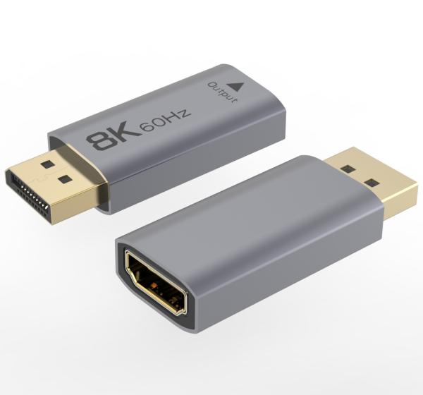 PremiumCord adaptér DisplayPort - HDMI,  8K@60Hz,  4K@144Hz Male/ Female,  pozlacené