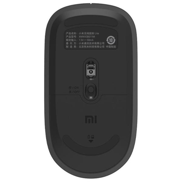 Xiaomi Wirelles Mouse Lite/ Kancelárska/ Optická/ 1 000 DPI/ Bezdrôtová USB/ Čierna 
