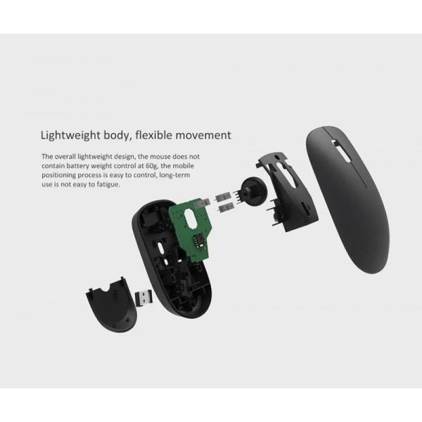 Xiaomi Wirelles Mouse Lite/ Kancelárska/ Optická/ 1 000 DPI/ Bezdrôtová USB/ Čierna 