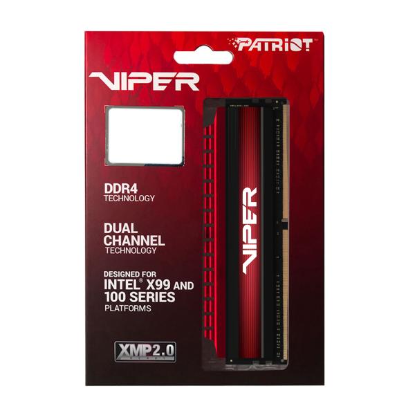 Patriot Viper 4/ DDR4/ 64GB/ 3200MHz/ CL16/ 2x32GB/ Red 