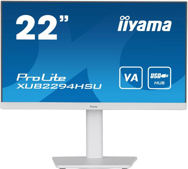 iiyama ProLite/ XUB2294HSU-W2/ 21, 5"/ VA/ FHD/ 75Hz/ 1ms/ White/ 3R
