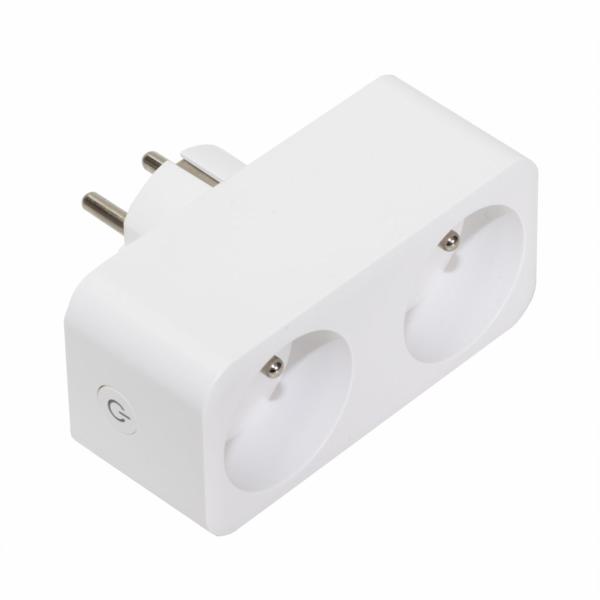 EVOLVEO Porta DUO F32, múdra Wi-Fi dvojzásuvka s meraním spotreby 