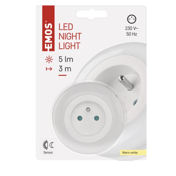 EMOS LED Nočné svetlo P3320, nočný senzor 