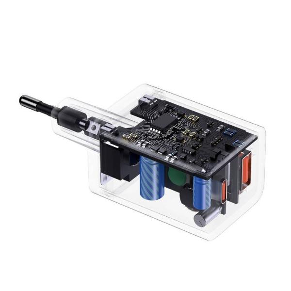 Baseus CCSUPP-E02 Super Si Quick Nabíjačka USB + USB-C 30W White 