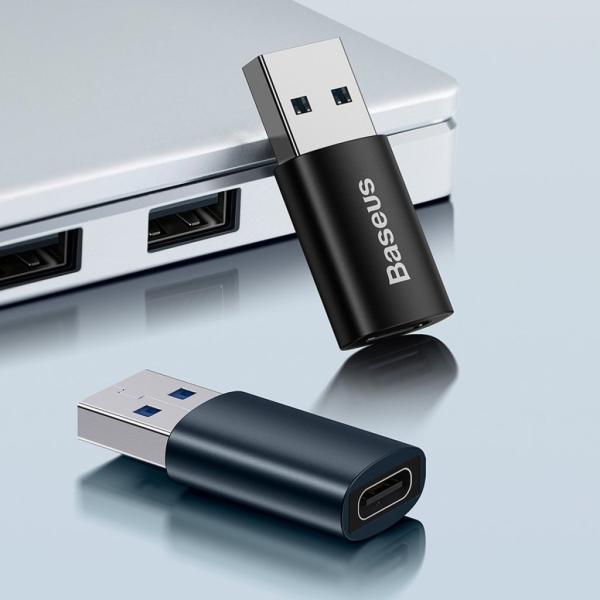 Baseus ZJJQ000103 Ingenuity Mini OTG Adaptér z USB-C na USB-A Blue 