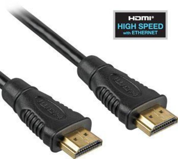 PremiumCord HDMI High Speed + Ethernet kabel, zlacené konektory, 15m