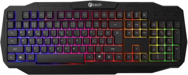 C-TECH Arcus GKB-15/ Drôtová USB/ CZ- SK layout/ Čierna 