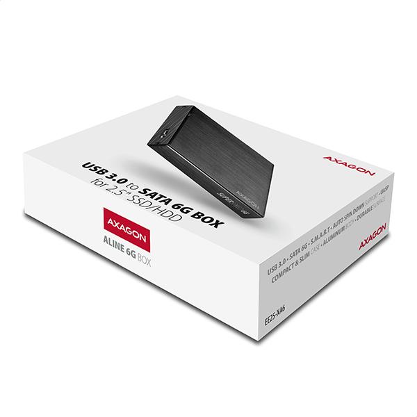 AXAGON EE25-XA6, USB 3.2 Gen 1 - SATA 6G, 2.5" externý ALINE box 