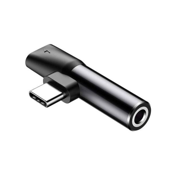 Baseus CATL41-01 Rozbočovač USB-C/ 3.5mm Jack Black