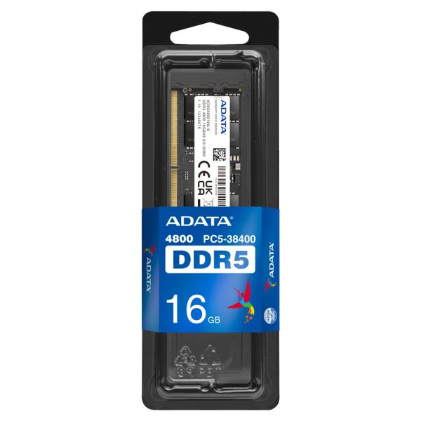 Adata/ SO-DIMM DDR5/ 16GB/ 4800MHz/ CL40/ 1x16GB 