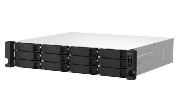 QNAP TS-1264U-RP-8G (4core 2, 9GHz, 8GB RAM, 12x SATA, 2x 2, 5GbE, 1x PCIe, 1x HDMI, 4x USB, 2x zdroj) 