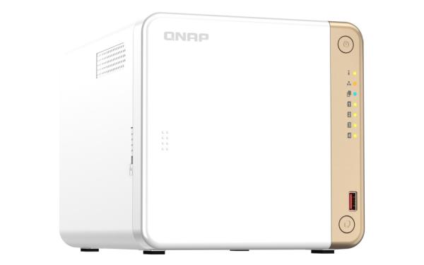 QNAP TS-462-4G (2core 2, 9GHz, 4GB RAM, 4x SATA, 2x M.2 NVMe, 1x PCIe, 1x HDMI 4K, 1x 2, 5GbE, 4x USB) 