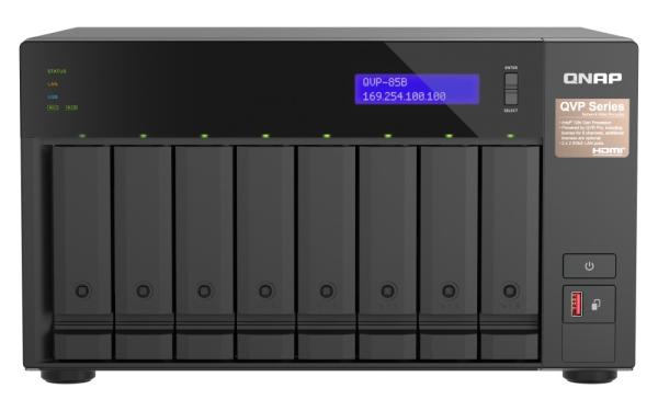 QNAP NVR QVP-85B (6core 4, 4GHz, 32GB RAM, 8xSATA, 2xGbE, 2xM.2 NVMe Gen4, 2xPCIe, kamery: 8 (max 64)