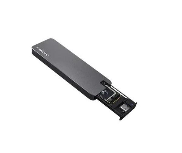 Externý box pre SSD Natec RHINO M.2 NVME USB-C 3.1 GEN 2, hliníkový 