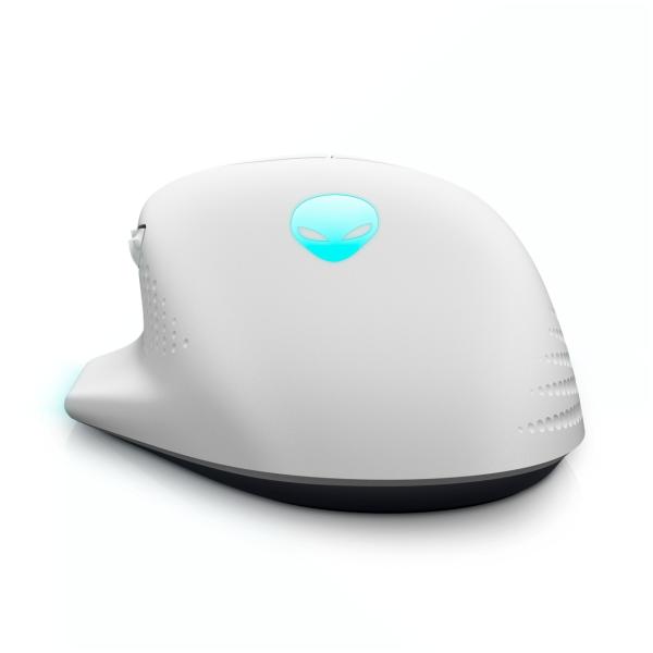 Dell Alienware 620M/ Herná/ Optická/ Pre pravákov/ 26 000 DPI/ Drôtová+bezdrôtová/ Biela 