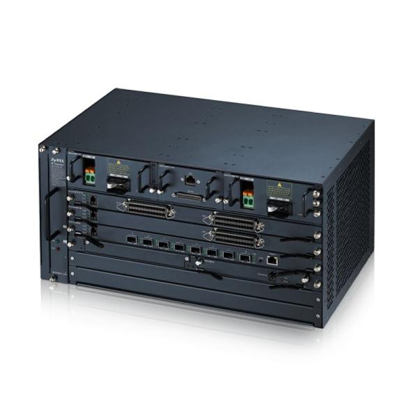 Zyxel IES5206M 5U 6-SLOT chassis MSAN s dvoma DC power module, FAN model & alarm module