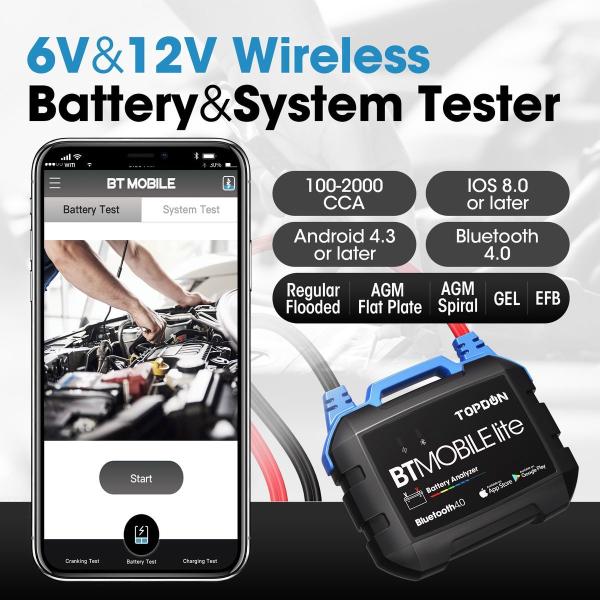 TOPDON Tester autobatérií BTMobile Lite 