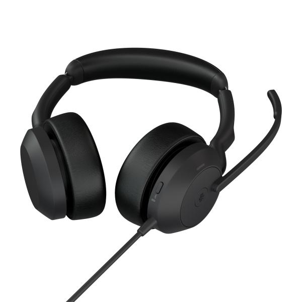 Jabra Evolve2 50/ Stereo/ ANC/ USB/ Drôt/ BT/ Bezdrôt/ MS/ Čierna 
