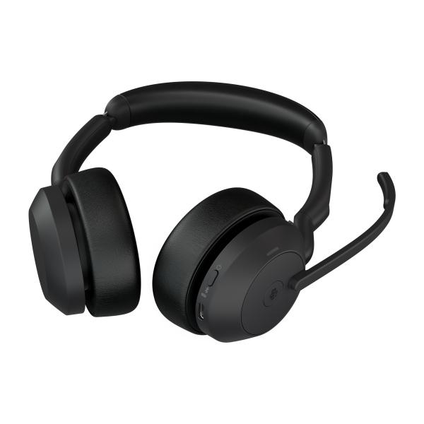 Jabra Evolve2 55/ Stereo/ ANC/ USB/ BT-USB/ Bezdrať/ MS/ Stand/ Čierna 