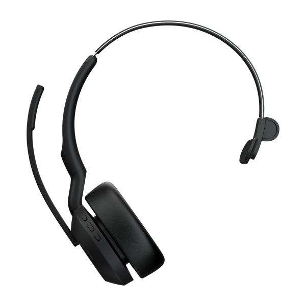 Jabra Evolve2 55/ Mono/ ANC/ USB/ BT-USB/ Bezdrať/ MS/ Stand/ Čierna 