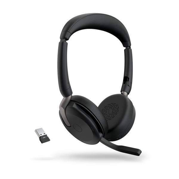 Jabra Evolve2 65 Flex/ Stereo/ ANC/ USB/ BT-USB/ Bezdrôt/ Čierna 