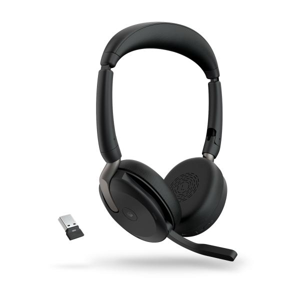 Jabra Evolve2 65 Flex, Link380a MS Stereo QI 