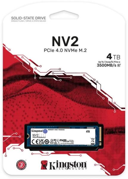 Kingston NV2/ 4TB/ SSD/ M.2 NVMe/ Modrá/ 3R 