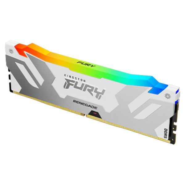 Kingston FURY Renegade/ DDR5/ 16GB/ 6400MHz/ CL32/ 1x16GB/ RGB/ White 