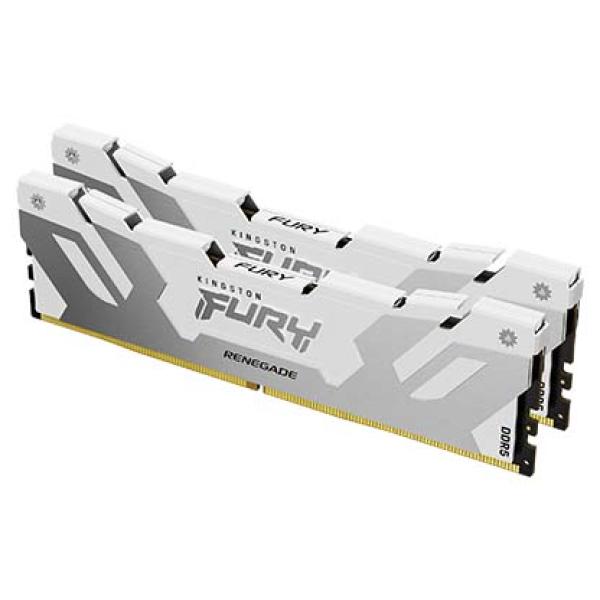 Kingston FURY Renegade/ DDR5/ 32GB/ 7200MHz/ CL38/ 2x16GB/ White