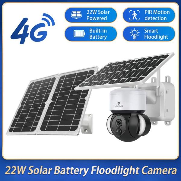 Viking solárna outdoorová HD kamera HDs02 4G, bílá 