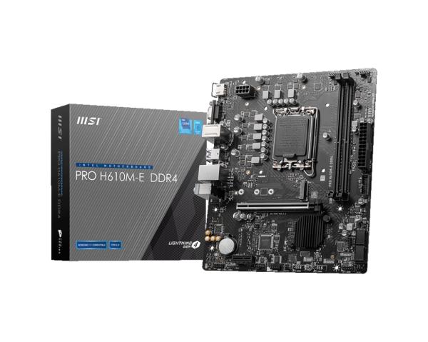 MSI PRO H610M-E DDR4/ LGA 1700/ mATX 