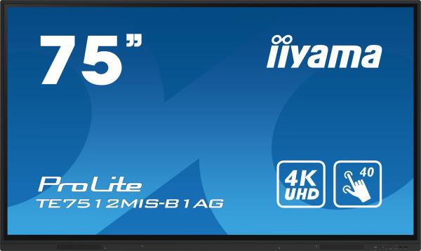 75" iiyama TE7512MIS-B1AG: IPS, 4K UHD, Android, 24/ 7
