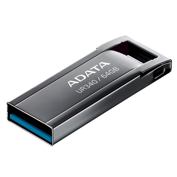 ADATA UR340/ 64GB/ 100MBps/ USB 3.2/ USB-A/ Černá