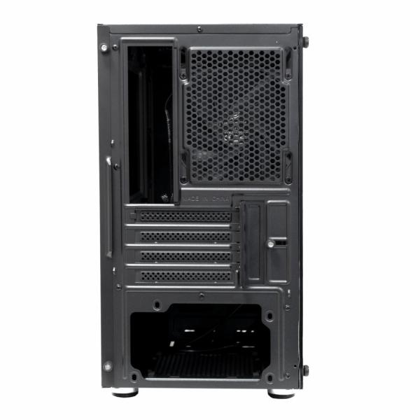 EVOLVEO M4/ Micro ATX/ Transpar./ Čierna 