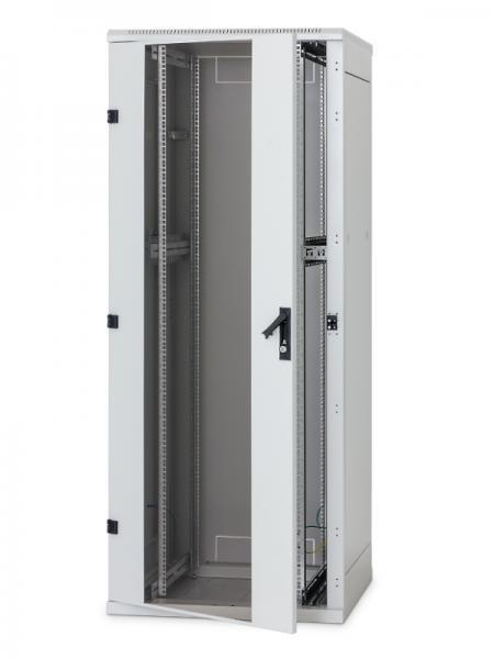 Stojanový rack 42U (š) 800x (h) 1200 pr.i zad.dv.perf.dvojkrídlové, čierny