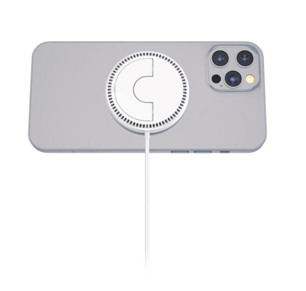ALIGATOR bezdrôtová nabíjačka ALIGATOR Mag-Pad, určené pre MagSafe, 15W, biela 