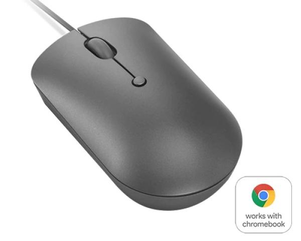Lenovo 540/ Kancelárska/ Optická/ 2 400 DPI/ Drôtová USB-C/ Sivá 