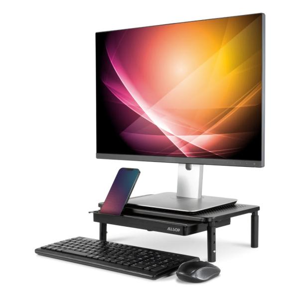Allsop trojúrovňový nastaviteľný stojan na monitor 