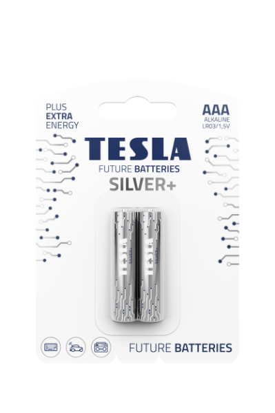 TESLA - batéria AAA SILVER+, 2ks, LR03