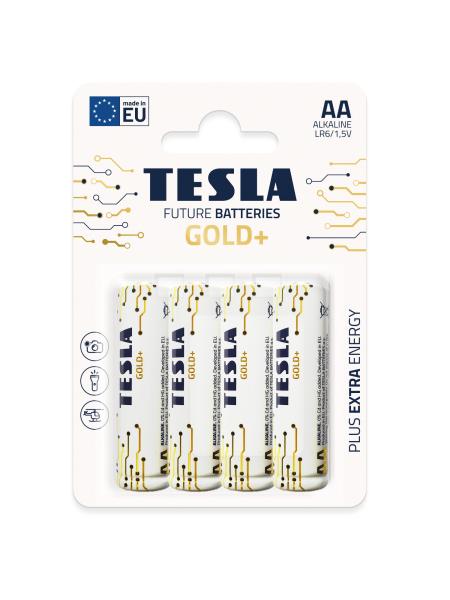 TESLA - batéria AA GOLD+, 4ks, LR06