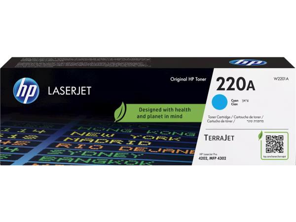 HP 220A Cyan Original LaserJet Toner  (~1,800 pages)