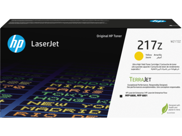 HP 217Z žltá tonerová kazeta  LaserJet s veľmi vysokou výťažnosťou 24 000 stran
