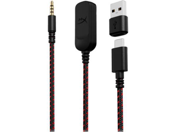 HP HyperX Cloud III/ ANC/ Jack/ Drôt/ Čierna-červená 