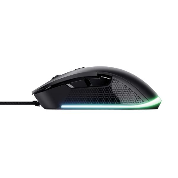 TRUST GXT 922 YBAR/ Herná/ Optická/ Pre pravákov/ 7 200 DPI/ Drôtová USB/ Čierna 