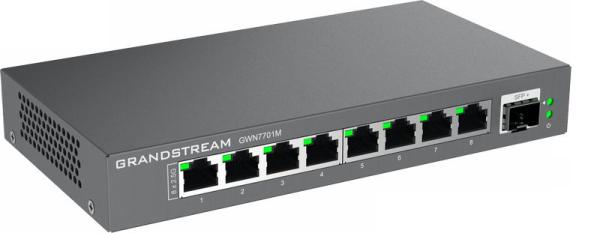 Grandstream GWN7701M Unmanaged Network Switch 8x2, 5Gb portů / 1 SFP+ 