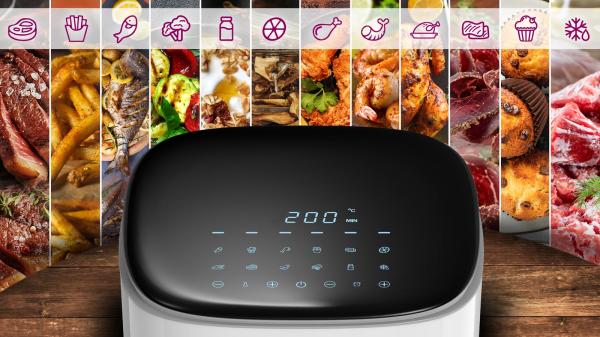 Salente AirFit,  horkovzdušná fritéza 4v1,  3, 5 l,  bílá 