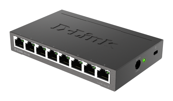 D-Link DGS-108 kovový 8-port 10/ 100/ 1000 Switch 