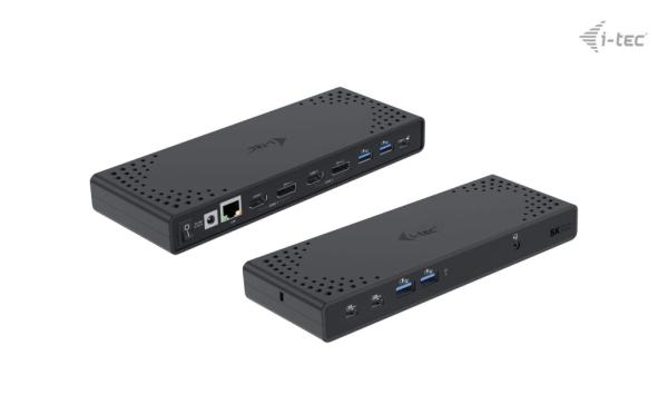 i-tec USB 3.0 / USB-C / Thunderbolt Dual Display Docking Station, PD 100W 