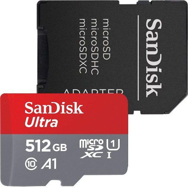 SanDisk Ultra/ micro SDXC/ 512GB/ UHS-I U1 / Class 10/ + Adaptér